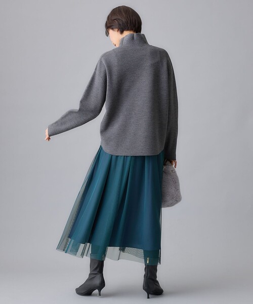 バランタイン ニット セーター ウール100% イタリア製 レディース グレー バランタイン ニット セーター ウール100% イタリア製 レディース