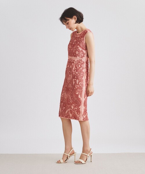 「GRACE CONTINENTAL」 ノースリーブワンピース 34 ネイビー レディース