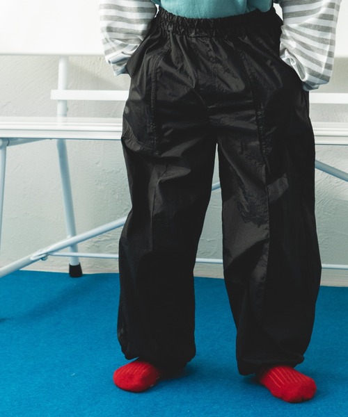 パンツ chibipan pairmanon パンツ センターシーム ナイロンワイドパンツ キッズ