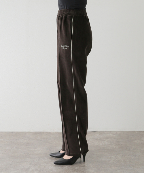 パンツ SPORTY&RICH 23ss VELOUR TRACK PANTS SPORTY & RICH Script Velour Track Pants – VIBE TWLV