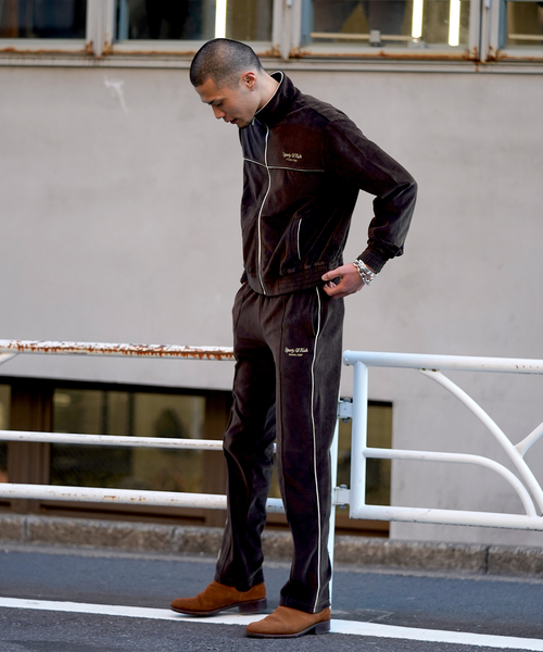 パンツ SPORTY&RICH 23ss VELOUR TRACK PANTS SR Sport Velour Track Pant - Merlot – Sporty & Rich