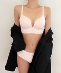ブラジャー ショーツセット 立体 メイク ノン...の詳細画像3