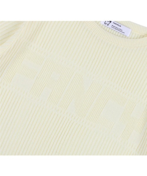 ★FANCY CLUB★ NF INNOCENT KNIT T-BEIGEF24QB300 F24QB300BG FANCY CLUB ニット セーター 「FANCY CLUB」INNOCENCE KNIT TEE