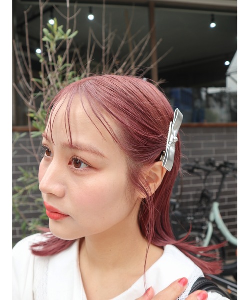 ヴィンテージ  金属　真珠　宝石  ヘアピン　 #221 ヘアクリップ ミニ 小 ヘアピン シンプル くちばしクリップ