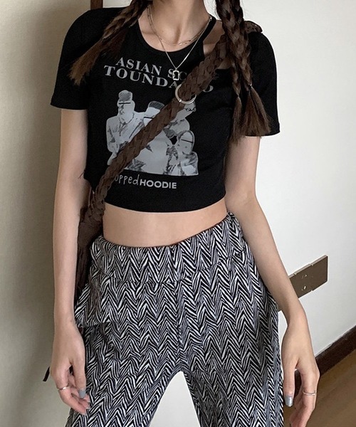 tシャツ 2WAYカットアウトコンパクトTシャツ レディース 楽天市場】カットアウト（Tシャツ・カットソー｜トップス