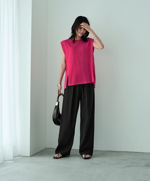 STYLE DELI ニット セーター 新涼感サイドボックスニット
