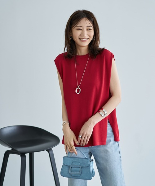 STYLE DELI ニット セーター 新涼感サイドボックスニット