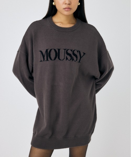 MOUSSY ニット 「ZOZO・一部店舗限定」MOUSSY LOGO KNIT / マウジー 
