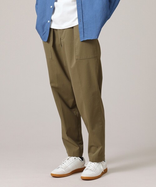 パンツ kecha AMBIDEX Store ○強撚TWILL HAKAMAパンツ(F BLACK): FLAT-cic-HATENA