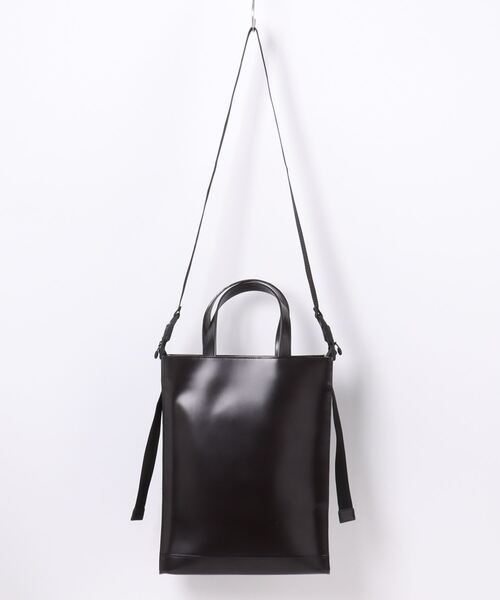 トートバッグ MAKAVELIC WATER PROOF LEATHER SHOULDER TOTE メンズ レディースの画像