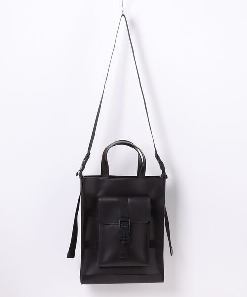 トートバッグ MAKAVELIC WATER PROOF LEATHER SHOULDER TOTE メンズ レディースの画像