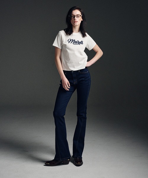 Tシャツ・カットソー Mardi Mercredi SLIM TSHIT SLIM TSHIRT FLOWERMARDI（Tシャツ/カットソー）｜Mardi