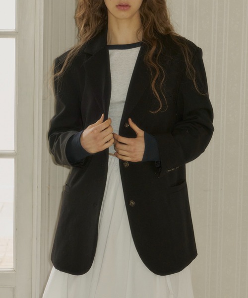 オーバーサイズテーラードジャケット GIUNON GIUNON ジャケット テーラードジャケット over size tailored