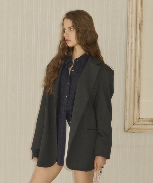 オーバーサイズテーラードジャケット GIUNON GIUNON ジャケット テーラードジャケット over size tailored