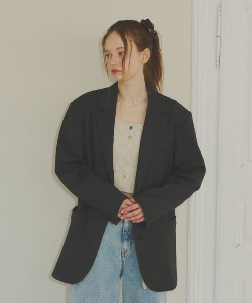 オーバーサイズテーラードジャケット GIUNON GIUNON ジャケット テーラードジャケット over size tailored