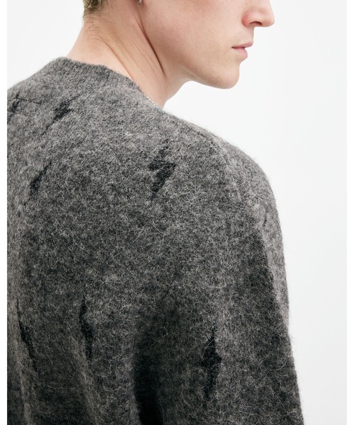 ALLSAINTS オーバーサイズニット セーター ネップ素材 クルーネック L ALLSAINTS セーター ニット ZAP OVERSIZED CREW NECK JUMPER