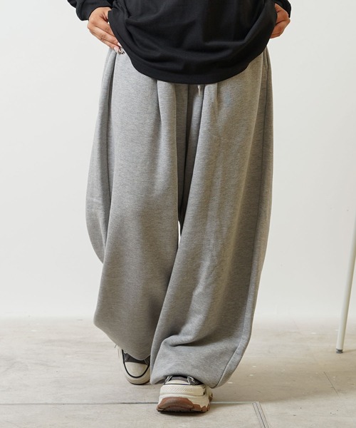 スウェットパンツ ジャージ ダブルタック ワイドスウェットパンツ