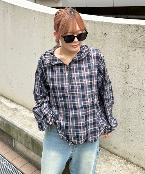 9090 チェック　アノラック　パーカー 9090×centimeter Anorak – YZ