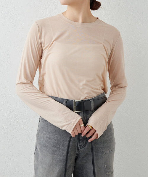 Baserange トップス GALLARDAGALANTE tシャツ 「BASERANGE」シアーロングスリーブTee