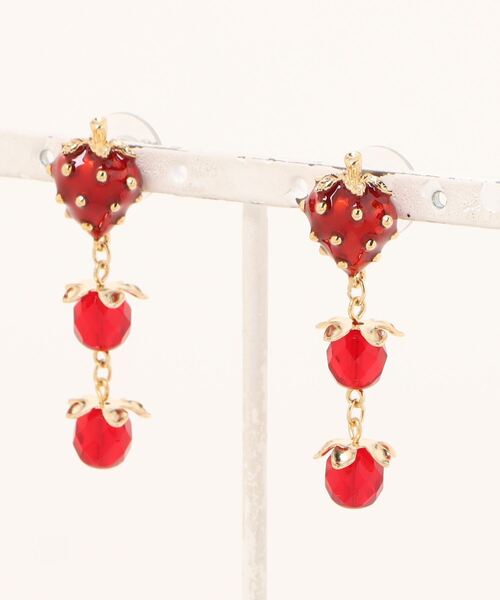 【ANNA SUI】即対応 いちごモチーフ スウィングピアス ANNA SUI ピアス いちごモチーフ スウィングピアス レディース