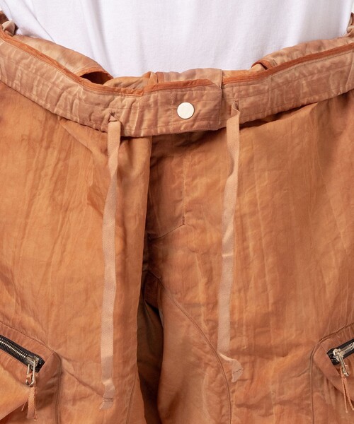 パンツ 「NULABEL/ニューレーベル」GARMENT DYED NYLON  CARGO TROUSERS メンズの画像