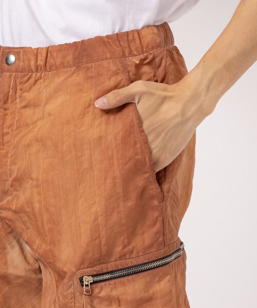 パンツ 「NULABEL/ニューレーベル」GARMENT DYED NYLON  CARGO TROUSERS メンズの画像