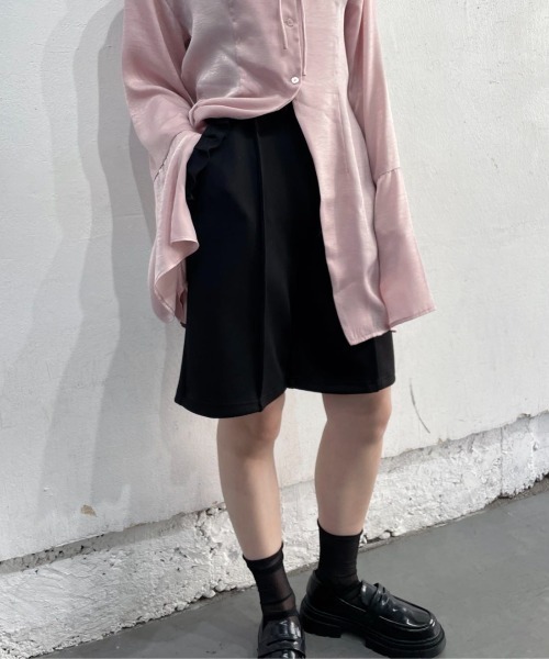 hugi パンツ FRILL BERMUDA SHORTS/フリルバルミューダパンツ