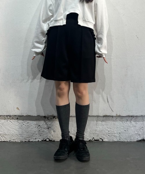 hugi パンツ FRILL BERMUDA SHORTS/フリルバルミューダパンツ