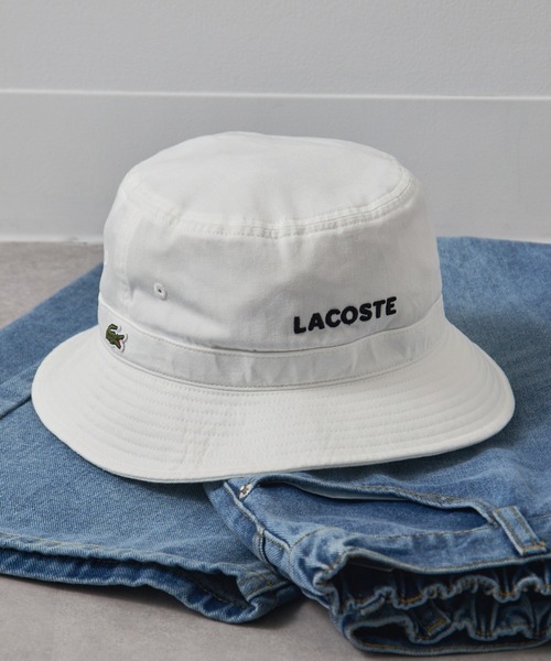 LACOSTE（ラコステ） 帽子 ハット メンズ 「LACOSTE」ロゴバケット