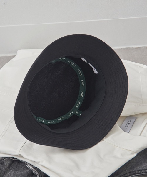 LACOSTE 帽子 ハット 「LACOSTE」ロゴバケットハット L1317 メンズ