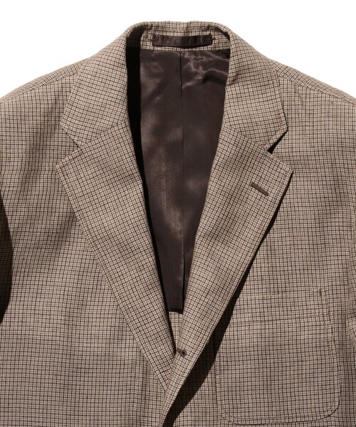【最終】BEAMS PLUS / 3ボタン ウール チェック ジャケット BEAMS MEN｜BEAMS PLUS / ハリスツイード ガンクラブチェック 3