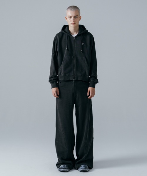 ajouter flow パーカー 「ajouter flow」af metal logo double zip-up 