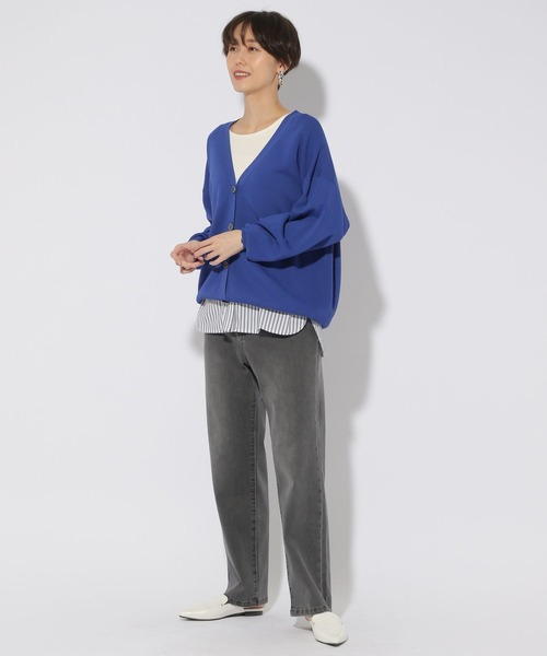 ★新品・未使用★ebure タンクトップ ネイビー カットソー ノースリーブ ebure｜エブールのキャミソール・タンクトップ（カットソー・Tシャツ