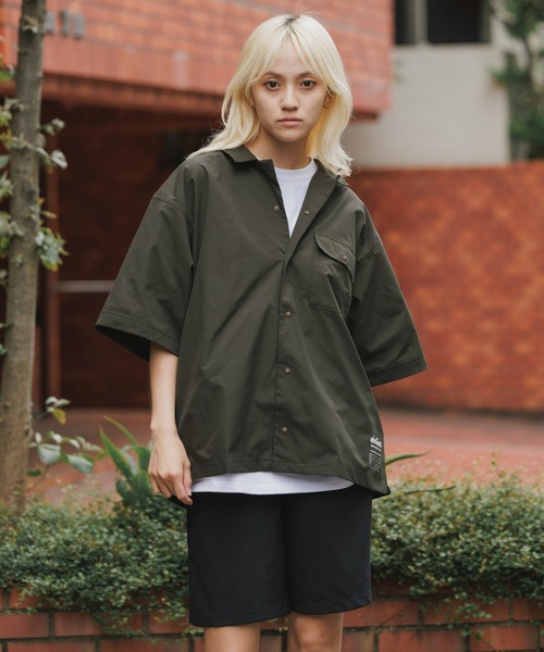 WILDTHINGS ワイルドシングス　セットアップ　上下　半袖　カーキ WILD THINGS ワイルドシングス S/S CAMP PULLOVER シャツ プル
