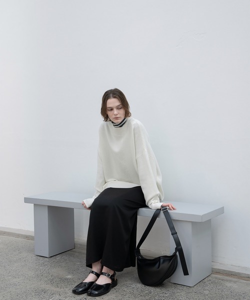 「EKCOOKIES」 長袖ニット L セージグリーン レディース_画像7