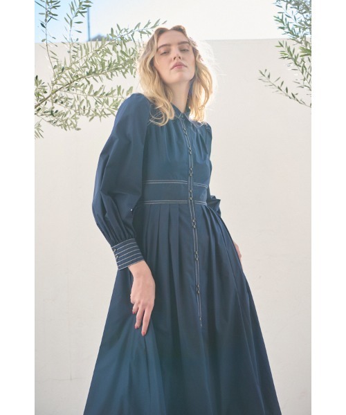 エステラケー カラーリングカットアウトシャツドレス Estella.K ワンピース Olivier Shirt Dress カラーリングカット