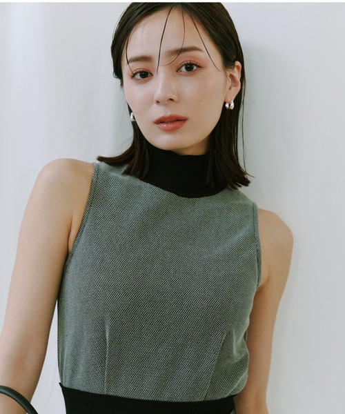 anuans ワンピース ニットドッキングクラシカルワンピース