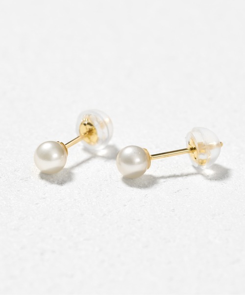 Jewel closet by L&Co. パール ピアス K10 シェル/貝 パール ピアス