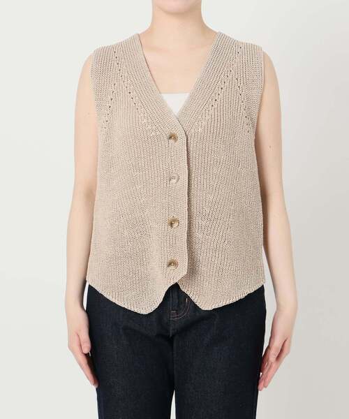 専用★SLOBE IENA★ニットジレ★ベージュ SLOBE IENA｜《追加》ニットジレ | Rakuten Fashion(楽天
