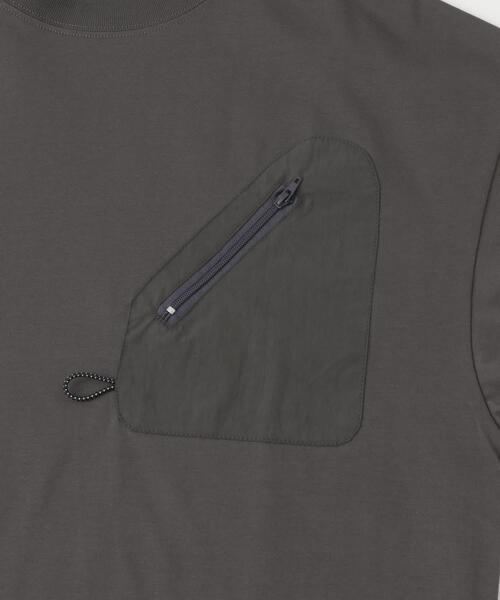 ITEMS URBANRESEARCH tシャツ ジップポケットキリカエクルー