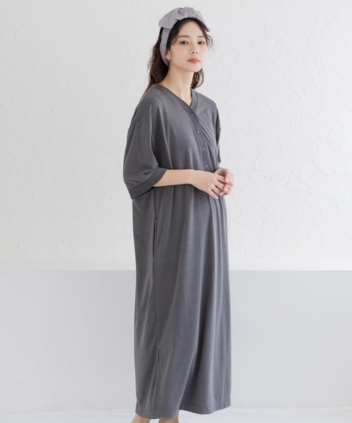マタニティ Ｍｏｒｅｄｄｅ　お風呂あがりのママの味方！バスローブパイルワンピース | フェリシモMama