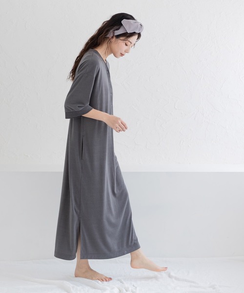 マタニティ Ｍｏｒｅｄｄｅ　お風呂あがりのママの味方！バスローブパイルワンピース | フェリシモMama | 11