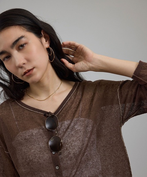 SALON adam et rope'（サロン アダム エ ロペ） カーディガン シアー