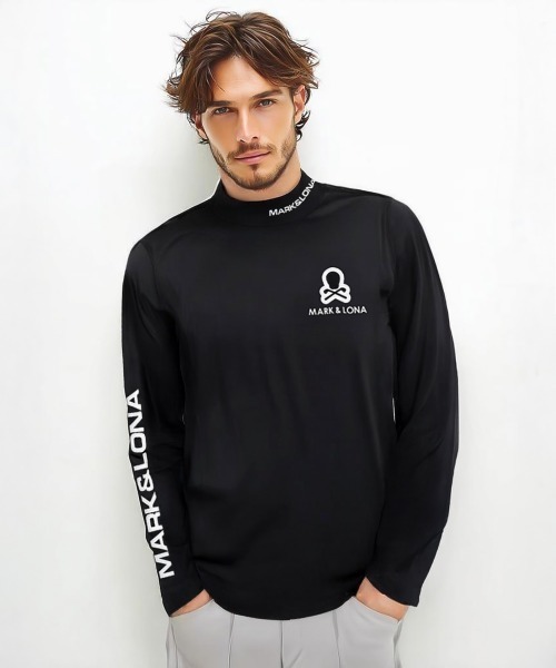 サイズ：46 MARK&amp;LONA マークアンドロナ 2024年 長袖インナーTシャツ  ブラック系 [240101428600] ゴルフウェア メンズ ストスト 楽天市場】マークアンドロナ（シャツ・ポロシャツ｜メンズウェア
