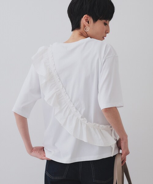 OPAQUE.CLIP（オペークドットクリップ） tシャツ フリルドッキング