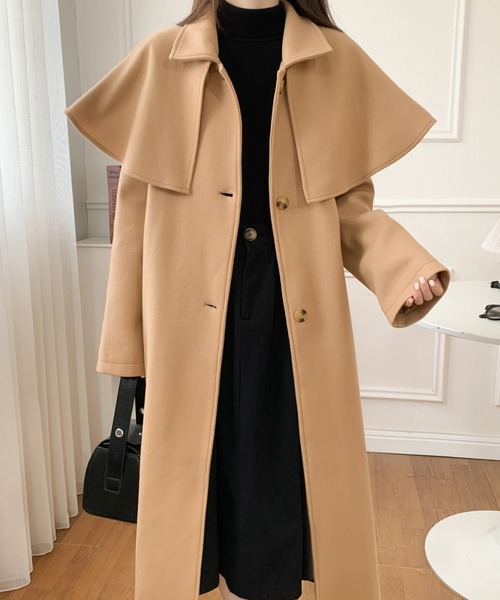 「ABITOKYO」 ステンカラーコート M ベージュ レディース_画像3