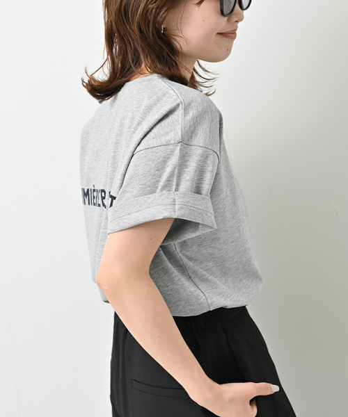 「SLOBE IENA」 半袖Tシャツ FREE グレー レディース SLOBE IENA 「SLOBE IENA」 半袖Tシャツ FREE グレー レディース