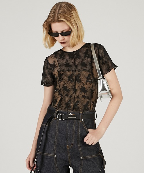 2WAYレースシアートップ / 2Way Lace Sheer Top レディース