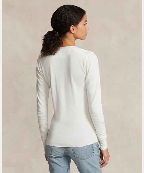 tシャツ コットン ヘンリーネック シャツ レディース POLO RALPH LAUREN tシャツ コットン ヘンリーネック シャツ