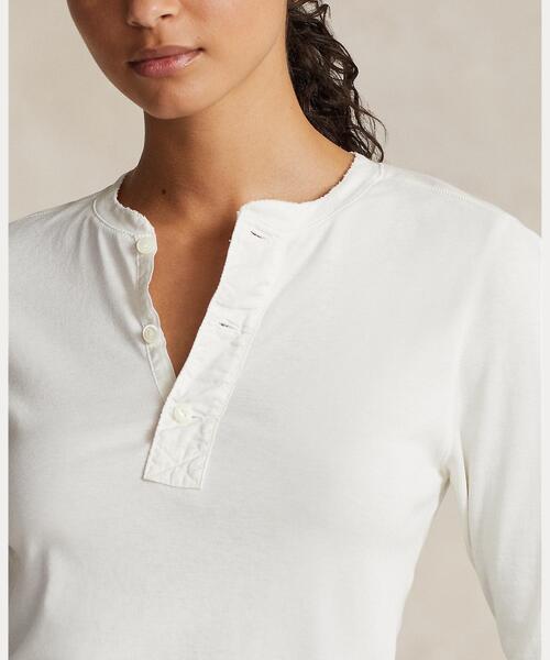 POLO RALPH LAUREN tシャツ コットン ヘンリーネック シャツ